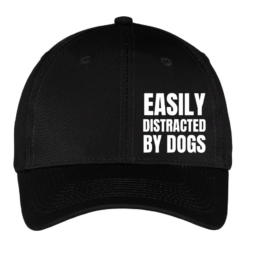 Easily distracted by dogs hat shop