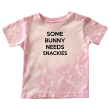 Load image into Gallery viewer, Some Bunny Needs Snackies Bleach Distressed T-Shirt