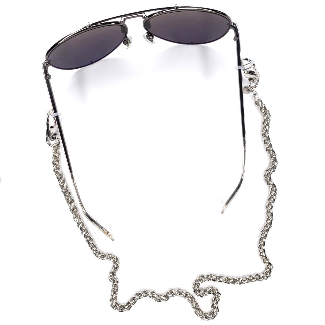 Silver Braided Multi-Use Chain Strap